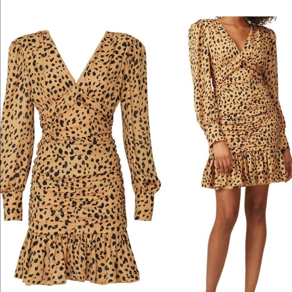 Leopard Print NICHOLAS mini cocktail dress